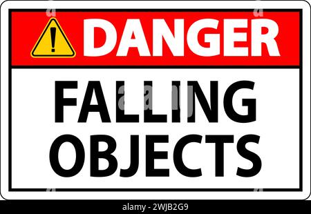 Gefahrenzeichen, Herabfallende Gegenstände Stock Vektor