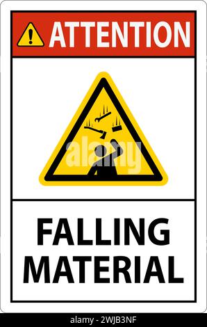 Hinweisschild Fallendes Material Stock Vektor