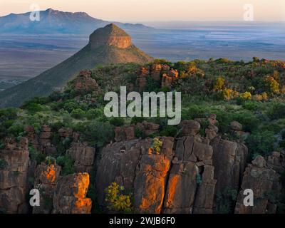 Valley of Desolation Camdeboo National Park Januar Eastern Cape Südafrika Januar Stockfoto