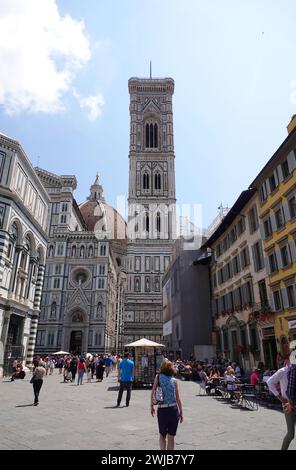 Kathedrale von Florenz, Duomo di Firenze, formell die Kathedrale der Heiligen Maria von der Blume, Cattedrale di Santa Maria del Fiore Stockfoto