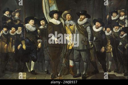 Offiziere und andere Bürgermeister des Bezirks III. Ird von Amsterdam unter dem Kommando von Captain Allaert Cloeck und Leutnant Lucas Jacobsz Rotgans, Thomas de Keyser, 1632 Stockfoto