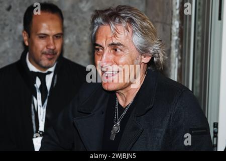 Mailand, Italien. Februar 2024. Luciano Ligabue ist am 13. Februar 2024 im Teatro Lirico Giorgio Gaber in Mailand zu sehen. (Foto: Alessandro Bremec/NurPhoto) Credit: NurPhoto SRL/Alamy Live News Stockfoto