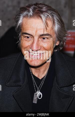 Mailand, Italien. Februar 2024. Luciano Ligabue ist am 13. Februar 2024 im Teatro Lirico Giorgio Gaber in Mailand zu sehen. (Foto: Alessandro Bremec/NurPhoto) Credit: NurPhoto SRL/Alamy Live News Stockfoto