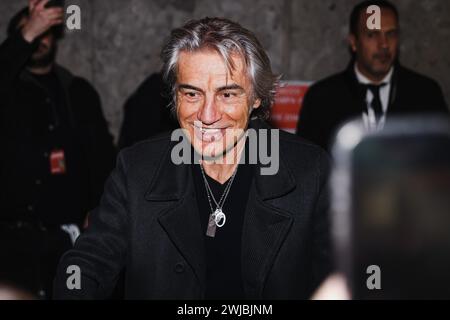 Mailand, Italien. Februar 2024. Luciano Ligabue ist am 13. Februar 2024 im Teatro Lirico Giorgio Gaber in Mailand zu sehen. (Foto: Alessandro Bremec/NurPhoto) Credit: NurPhoto SRL/Alamy Live News Stockfoto