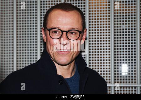 Mailand, Italien. Februar 2024. Stefano Accorsi ist am 13. Februar 2024 im Teatro Lirico Giorgio Gaber in Mailand zu sehen. (Foto: Alessandro Bremec/NurPhoto) Credit: NurPhoto SRL/Alamy Live News Stockfoto