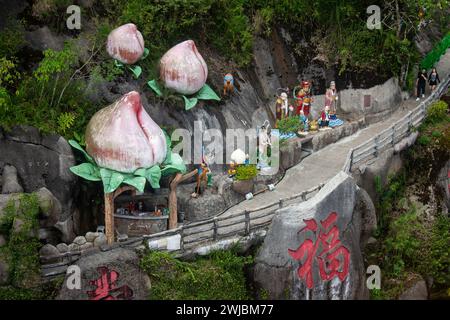 Genting Highlands, Pahang, Malaysia - 01. November 2023: 10 Chambers of Hell - Chin Swee Caves Temple in Genting Highlands, Pahang, Malaysia. Stockfoto