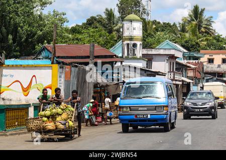 Straßen von Madagaskar Stockfoto
