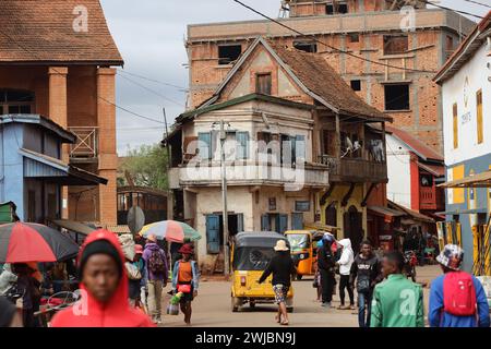 Straßen von Madagaskar Stockfoto