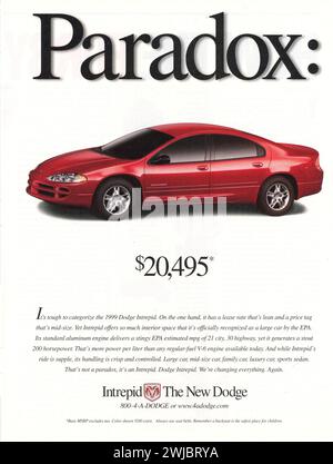 Vintage-Magazin „Time“, Ausgabe des Werbespots vom 30. September 1999, USA Stockfoto