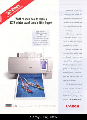 Vintage-Magazin „Time“, Ausgabe des Werbespots vom 30. September 1999, USA Stockfoto