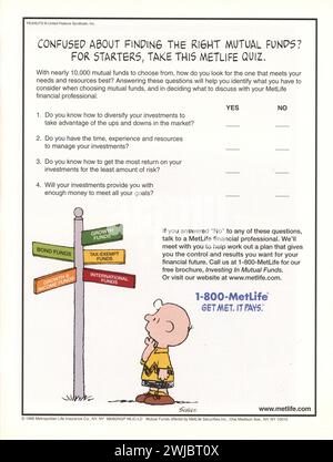 Vintage-Magazin „Time“, Ausgabe des Werbespots vom 30. September 1999, USA Stockfoto