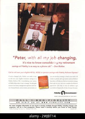 Vintage-Magazin „Time“, Ausgabe des Werbespots vom 30. September 1999, USA Stockfoto