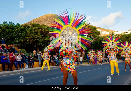 Fiesta de Carnaval en Gáldar, Gran Canaria Stockfoto