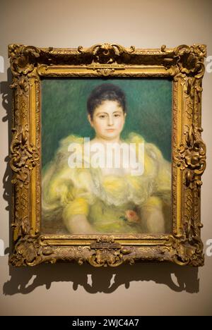 Porträt de Madame Pichon von Pierre Auguste Renoir, Gemälde in seinem ehemaligen Haus in Cognes-Sur-Mer. Frankreich. (135) Stockfoto