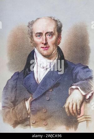 Charles Grey, 2. Earl Grey, 1764-1845, britischer Premierminister 1830-34, Historisch, digital restaurierte Reproduktion von einer Vorlage aus dem 19. Stockfoto