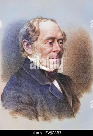 George William Frederick Villiers, 4. Earl of Clarendon, 1800-1870. Britischer Staatsmann und Diplomat, Historisch, digitale restaurierte Reproduktion Stockfoto