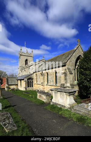 Saint John the Baptist Church, Colsterworth Village, South Kesteven, Lincolnshire, England. Stockfoto