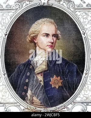 James Howard Harris, 1. Earl of Malmesbury geb. 21. April 1746 in Salisbury Gst. 20. November 1820 war ein britischer Diplomat, historisch, digital r Stockfoto