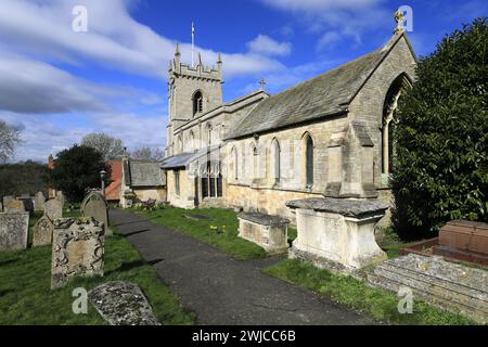 Saint John the Baptist Church, Colsterworth Village, South Kesteven, Lincolnshire, England. Stockfoto