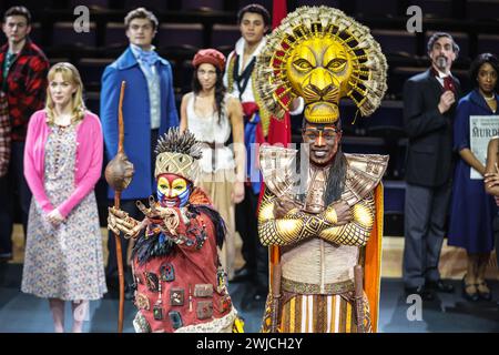 London, Großbritannien. Februar 2024. Die Stars des West End aus einigen der beliebtesten Shows und Musicals feiern die London Theatre Week im Soho Place. Die Initiative startet am 19. Februar um londontheatreweek.com Uhr und bietet Theaterfans die Möglichkeit, Shows in London mit Tickets ab 15, 25 oder 35 £ zu sehen. Quelle: Imageplotter/Alamy Live News Stockfoto