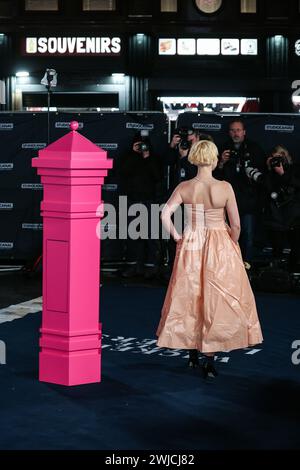 Jessie Buckley nimmt an der europäischen Premiere von Wicked Little Letters am Odeon Luxe Leicester Square in London Teil. Stockfoto