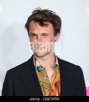 London, Großbritannien. Februar 2024. Hugh Skinner nimmt an der europäischen Premiere von Wicked Little Letters am Odeon Luxe Leicester Square in London Teil. (Foto: Brett Cove/SOPA Images/SIPA USA) Credit: SIPA USA/Alamy Live News Stockfoto