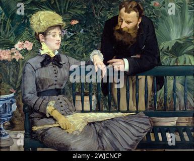 Im Wintergarten. Edouard Manet. 1878/1879. Stockfoto