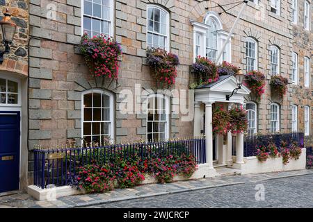 Konstables Office in St. Peter Port, Polizeistation, Kanalinsel Guernsey, England, Großbritannien Stockfoto