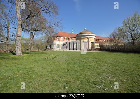 Pavillon des klassizistischen Schlosses Sondershausen, Thüringen, Deutschland Stockfoto