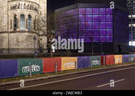 Lockdown, Deutschland wird abgeschaltet. Leerer Breitscheidplatz, Berlin, 16.12.2020 Stockfoto