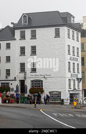 Historisches Pub Albion House Tavern, St. Peter Port, Kanalinsel Guernsey, England, Großbritannien Stockfoto