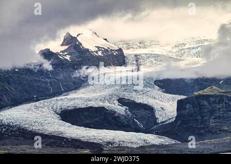 Jokulsarlon-Gletscher: Ein großer Gletschersee im Süden Islands Stockfoto