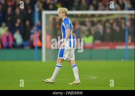 DJack Rudoni von Huddersfield Town im Sky Bet Championship Match Huddersfield Town gegen Sunderland im John Smith's Stadium, Huddersfield, Großbritannien, 14. Februar 2024 (Foto: Craig Cresswell/News Images) Stockfoto