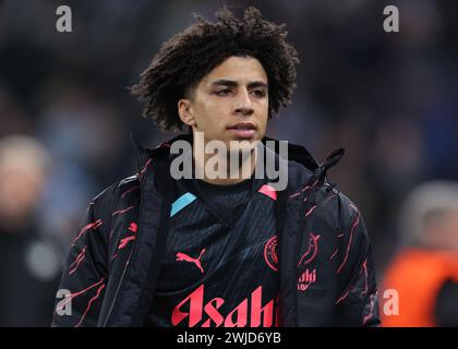 Kopenhagen, Dänemark. Februar 2024. Während des UEFA Champions League-Spiels in Telia Parken, Kopenhagen. Der Bildnachweis sollte lauten: Paul Terry/Sportimage Credit: Sportimage Ltd/Alamy Live News Stockfoto