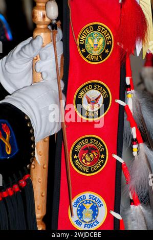 Sammeln von Oregons erste Nationen Powwow, Oregon State Fairgrounds, Salem, Oregon Stockfoto