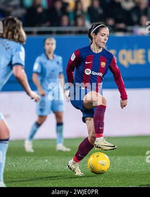 Amsterdam, Niederlande. Februar 2024. Aitana Bonmatí vom FC Barcelona wurde 2023-24 im Johan Cruyff Stadion in der Liga F (erste Frauenliga Spaniens) zwischen dem FC Barcelona und Levante U.D in Aktion genommen. Endergebnis; F.C Barcelona 1:1 Levante U.D Credit: SOPA Images Limited/Alamy Live News Stockfoto