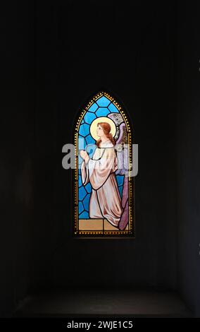 La Recoleta Friedhof im Stadtteil Recoleta von Buenos Aires, Argentinien. Es enthält die Gräber von bedeutenden Menschen, darunter Eva Perón. Stockfoto