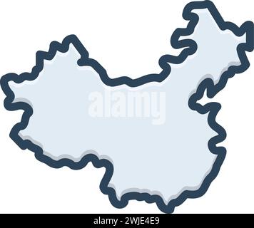 Symbol für Festland; Rumpfform Stock Vektor