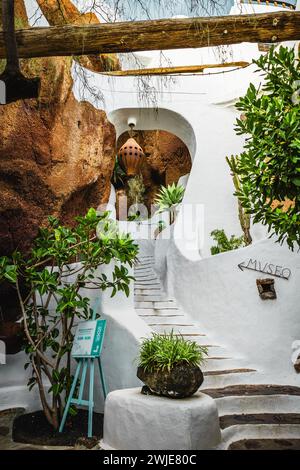 Das Lagomar-Museum wurde von Cesar Manrique in Nazaret, Lanzarote, erbaut Stockfoto