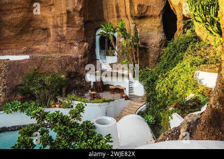 Das Lagomar-Museum wurde von Cesar Manrique in Nazaret, Lanzarote, erbaut Stockfoto