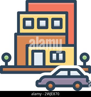Symbol für Immobilien, Immobilien Stock Vektor