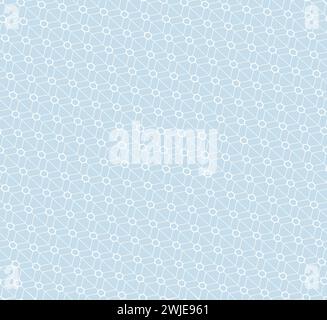 Das geometrische Muster mit Linien. Nahtloser Vektorhintergrund. Weiße und blaue Textur. Grafisches, modernes Muster. Stock Vektor