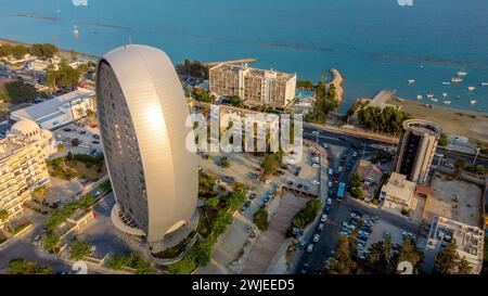 Eine Luftaufnahme des Oval in Limassol, Zypern Stockfoto