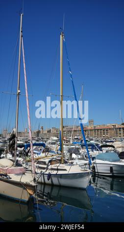 Marseille (Südost-Frankreich): am alten Hafen Stockfoto