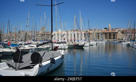 Marseille (Südost-Frankreich): am alten Hafen Stockfoto