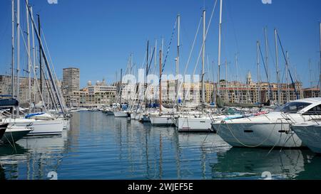 Marseille (Südost-Frankreich): am alten Hafen Stockfoto