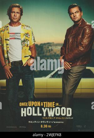 Es war einmal in Hollywood (Columbia, 2019). Poster. Margot Robbie, Leonardo DiCaprio, Brad Pitt. Quentin Tarantino Stockfoto
