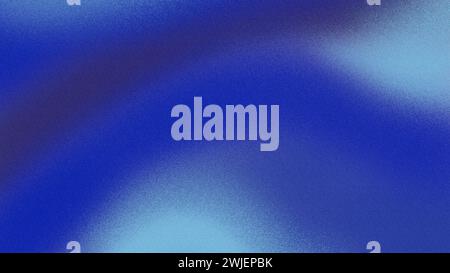 Freier blauer Hintergrund mit Verlaufsmuster und Unschärfe- und Rauscheffekten Stockfoto