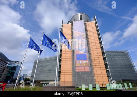 Belgien, Brüssel: Das Berlaymont-Gebäude, Sitz der Europäischen Kommission Stockfoto