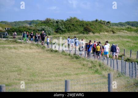 Cap Gris-Nez, entlang des Küstengebiets cote d'Opale (Nordfrankreich) Stockfoto